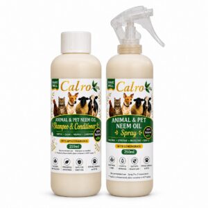 CALRO Animal & Pet NEEM Oil Combo 250ml/Shampoo & Conditioner and Neem Oil Spray